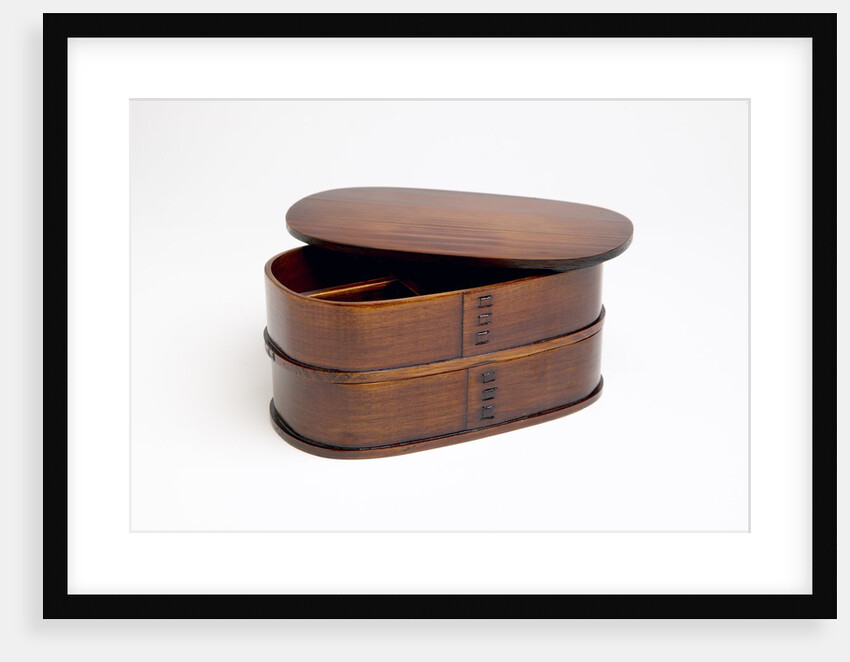 Open oval bento box by Anonymous