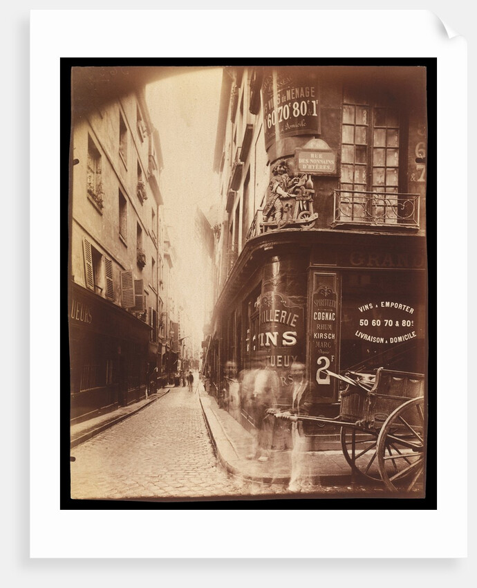 Rue des Nonnains d'Hyères with a Wine Merchant by Jean Eugène Auguste Atget