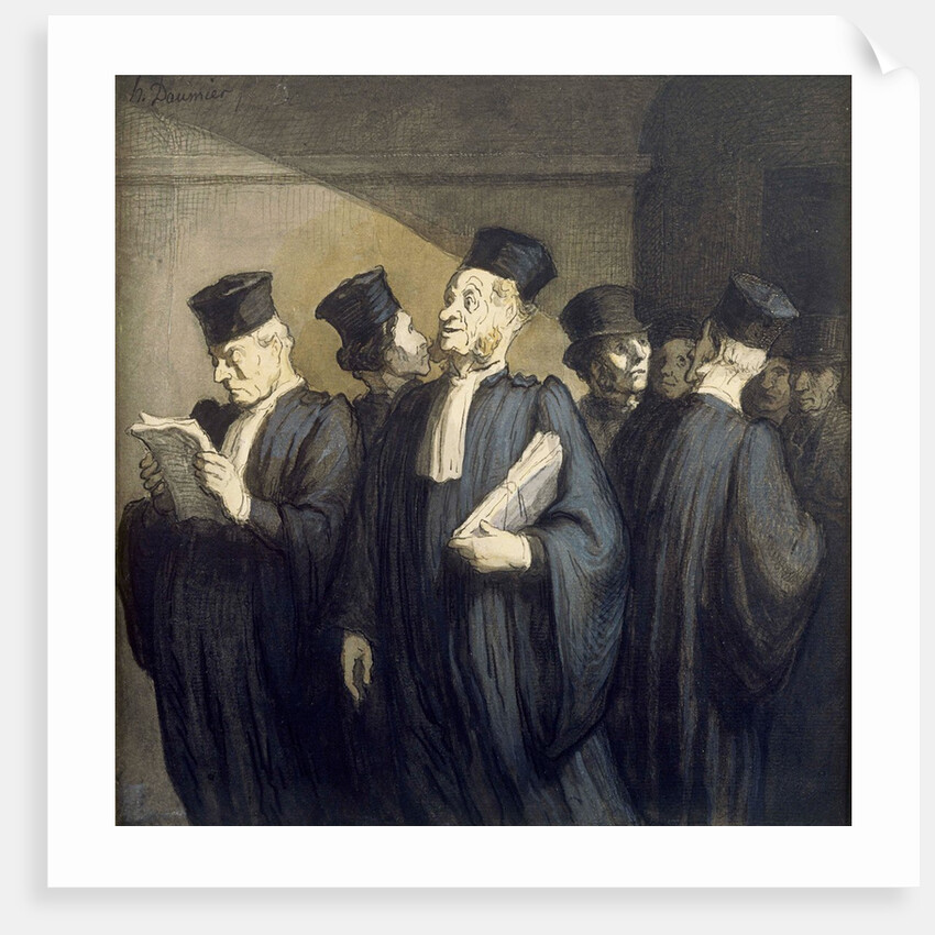 Avant l'Audience by Honore Daumier