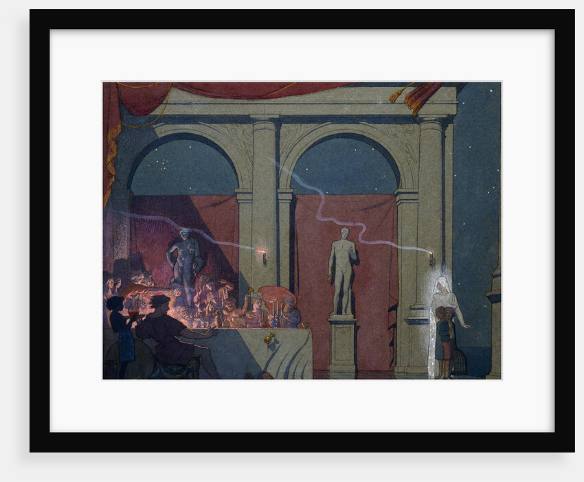 Tyltyl turns the Diamond in The Palace of Luxury by Frederick Cayley Robinson