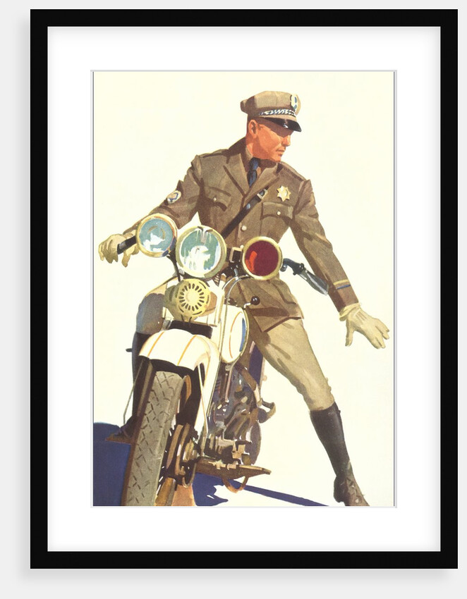 Motorcycle Cop by Anonymous