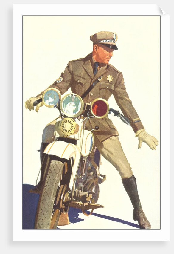 Motorcycle Cop by Anonymous