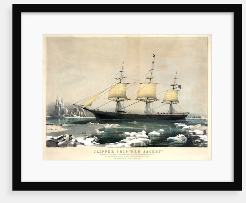 Clipper Ship Red Jacket by Currier & Ives