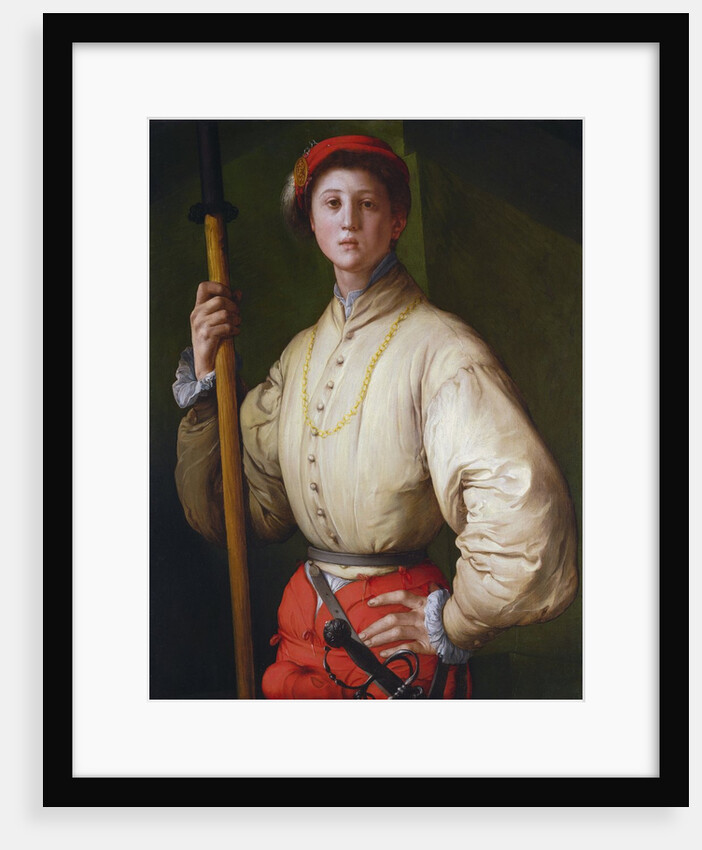 Portrait of a Halberdier (Francesco Guardi?) by Pontormo