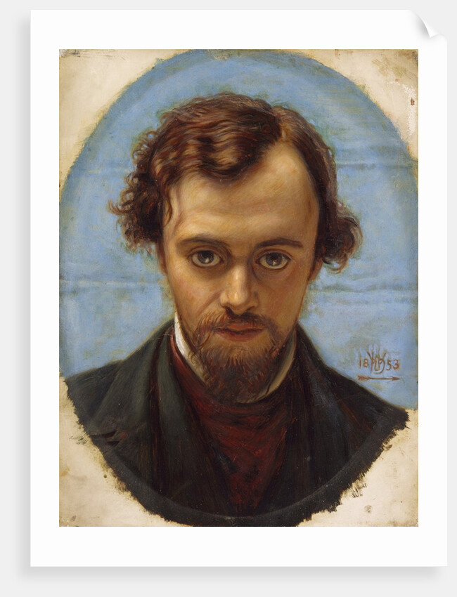 Portrait of Dante Gabriel Rossetti by William Holman Hunt