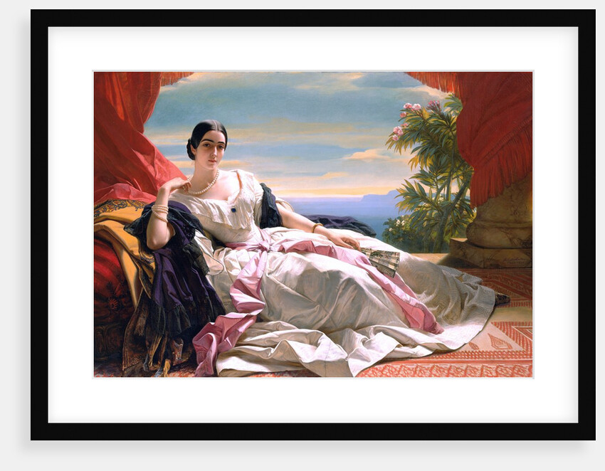 Portrait of Leonilla, Princess of Sayn-Wittgenstein-Sayn by Franz Xaver Winterhalter