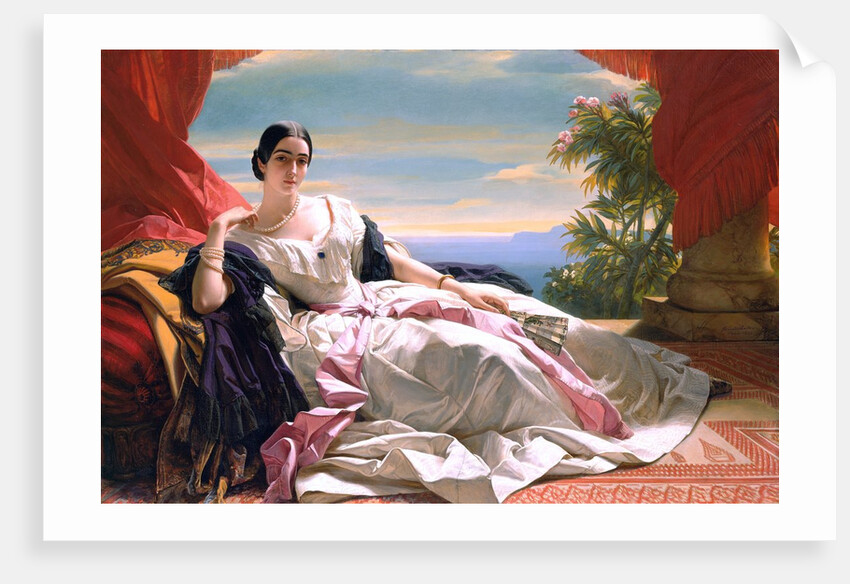 Portrait of Leonilla, Princess of Sayn-Wittgenstein-Sayn by Franz Xaver Winterhalter