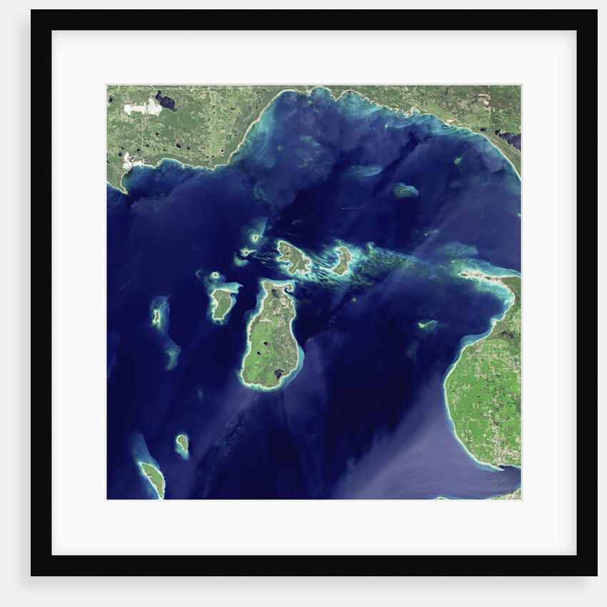 Satellite View of Beaver Island, Lake Michigan by Anonymous