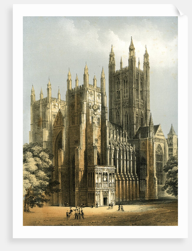 Canterbury Cathedral, Kent, c1870. Artist: WL Walton by Anonymous