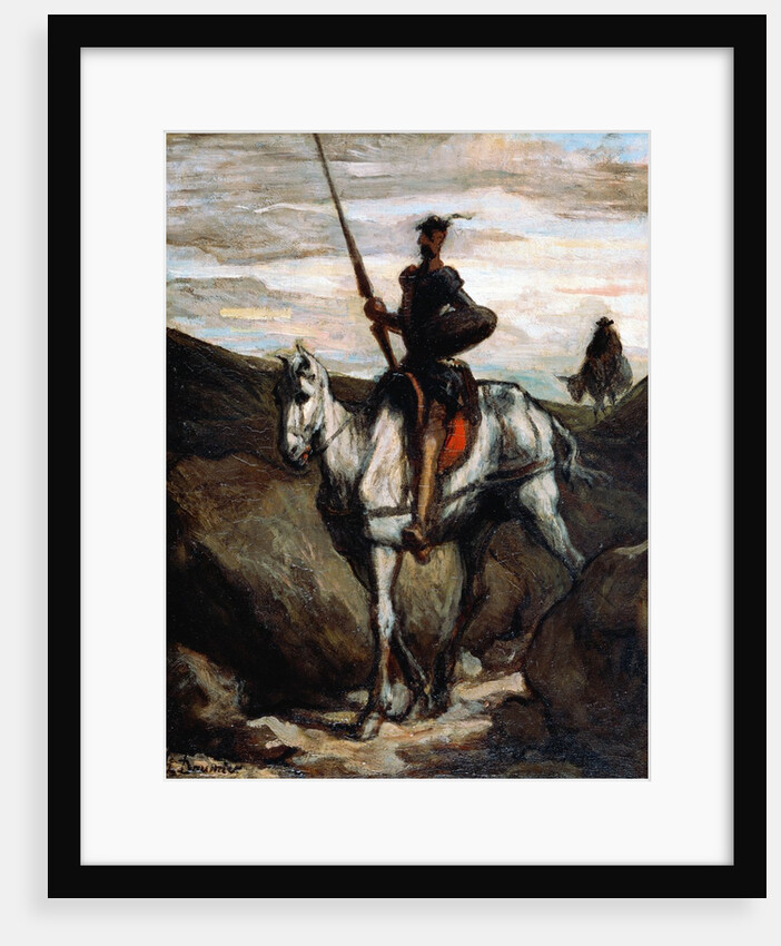 Don Quixote in the Mountains by Honoré Daumier