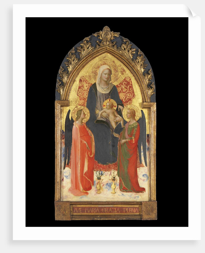 Altarpiece with the Madonna and Child with Two Angels by Fra Angelico
