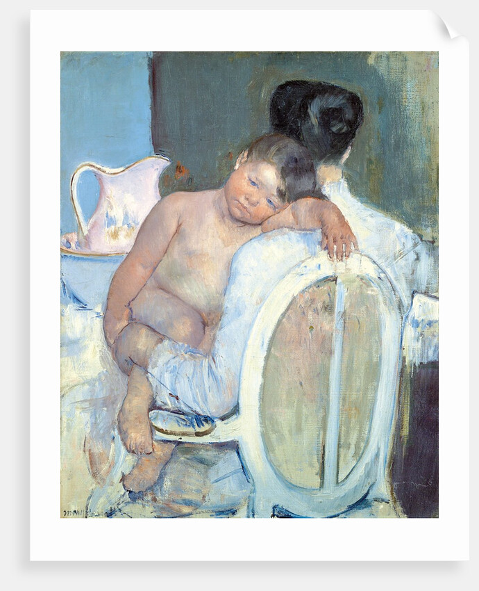 Woman Sitting with a Child in Her Arms by Mary Cassatt