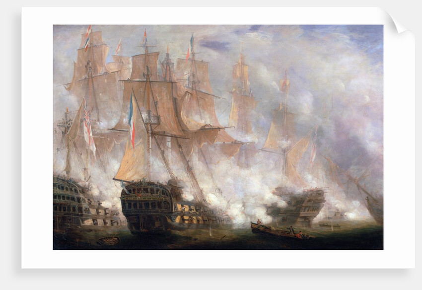 The Battle of Trafalgar by John Christian Schetky