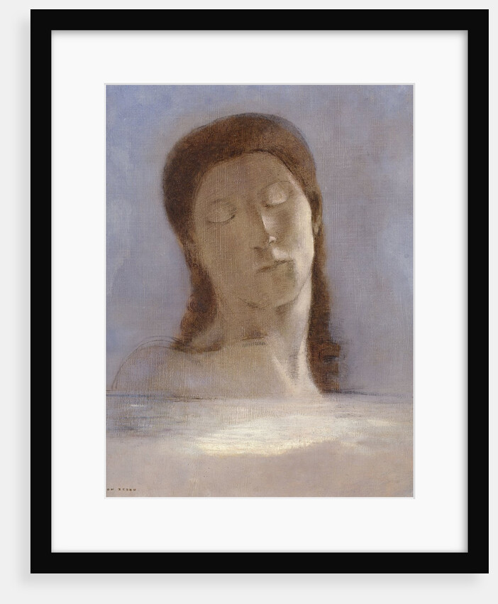 Closed Eyes by Odilon Redon