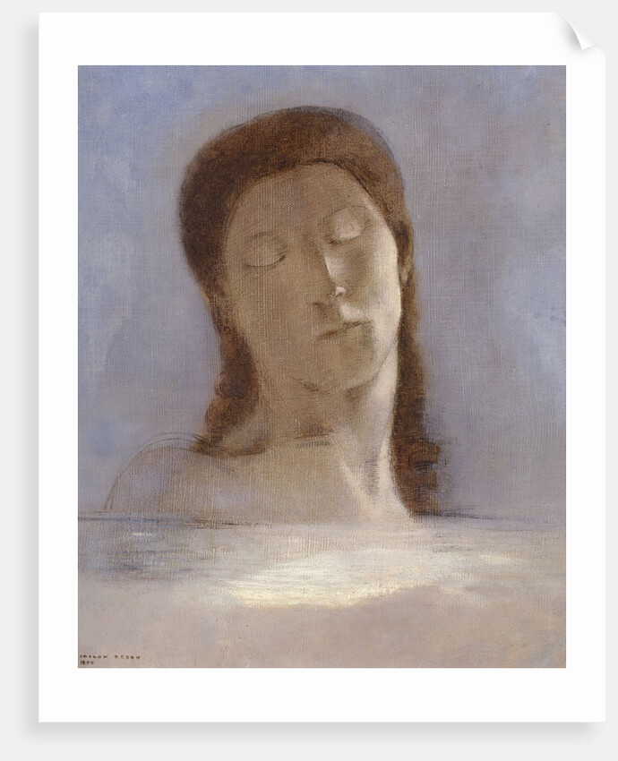 Closed Eyes by Odilon Redon