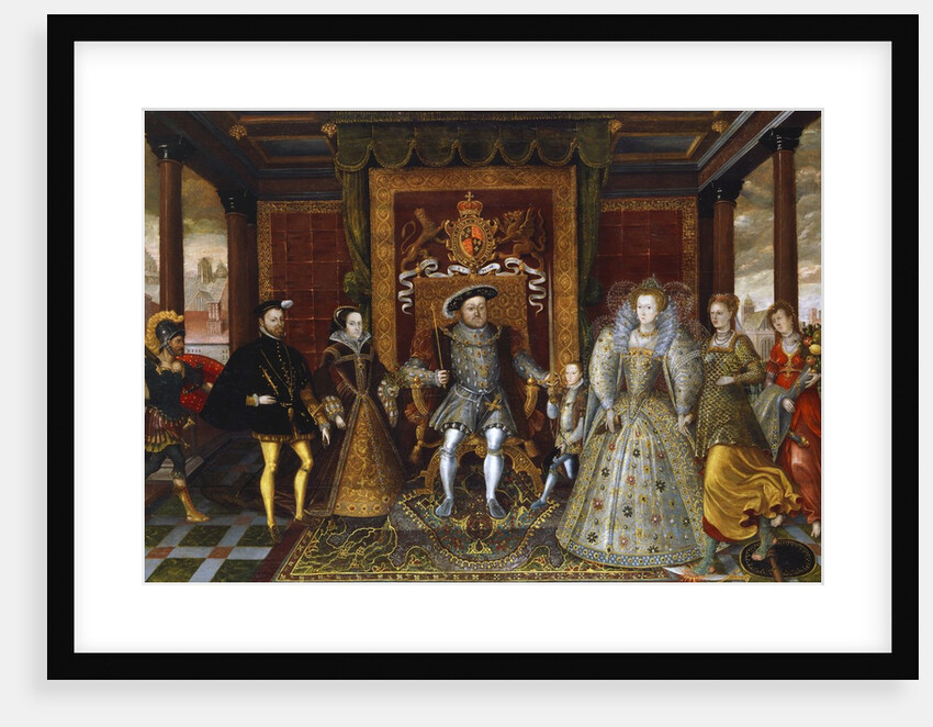 An Allegory of the Tudor Succession: The Family of Henry VIII by Anonymous