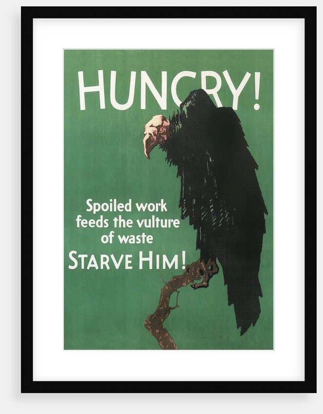 Hungry Vulture Poster by Anonymous