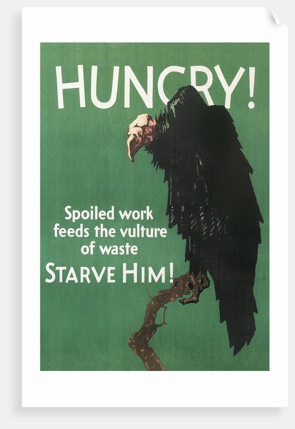 Hungry Vulture Poster by Anonymous