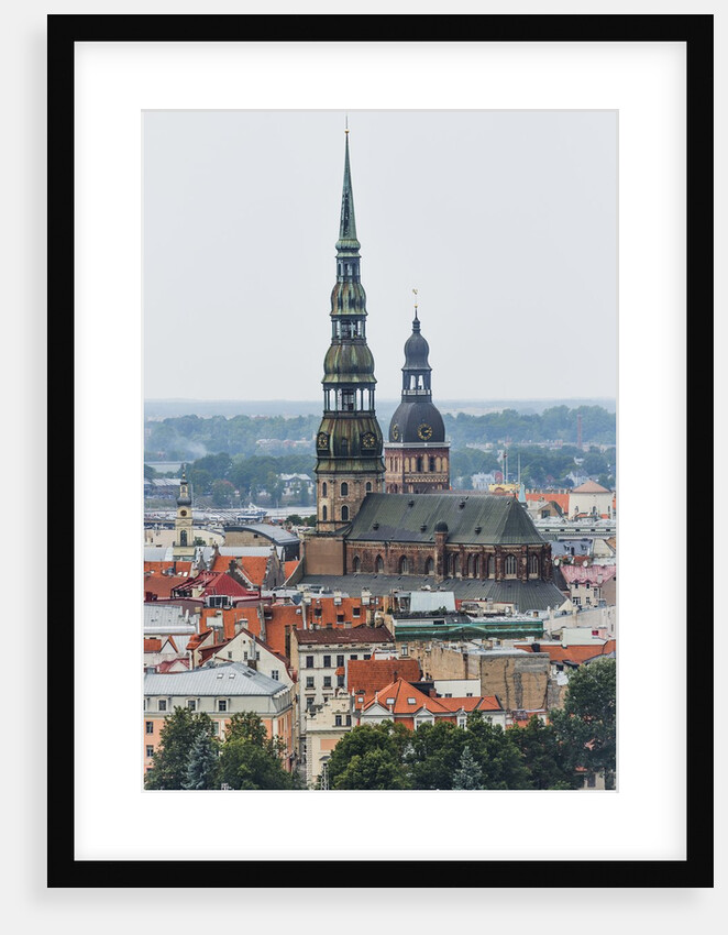 View of St. Peter church from the Latvian Academy of Science building by Anonymous