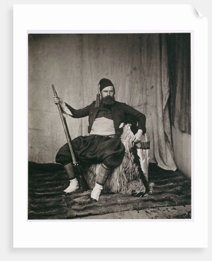 Self Portrait of the English Photographer, Roger Fenton, dressed in the Uniform of a French Zouave Soldier by Anonymous