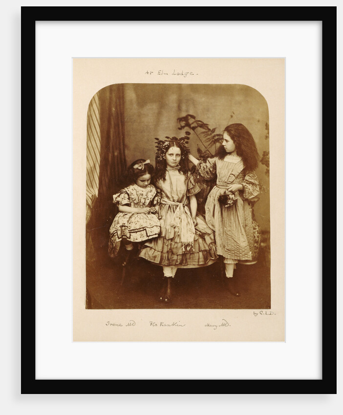 Irene MacDonald, Flo Rankin and Mary MacDonald at Elm Lodge, Hampstead, July 1863 by Anonymous