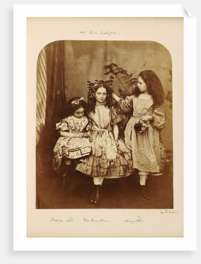 Irene MacDonald, Flo Rankin and Mary MacDonald at Elm Lodge, Hampstead, July 1863 by Anonymous