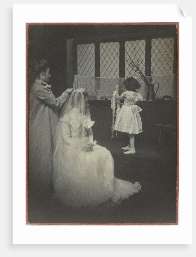 The Wedding: Of Gertrude Kasebier O'Malley, with Sister Hermione Turner and Flower Girl Marjorie Morrelli by Anonymous