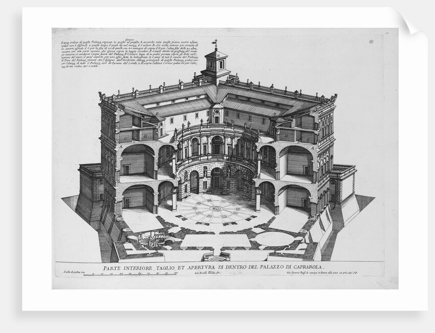 Palazzo di Caprarola: Li Giardini di Roma by Giovanni Battista Falda