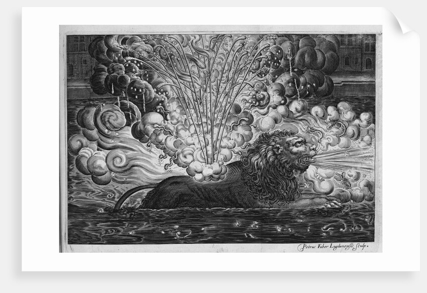 Firework Display on the River Saone, Lyon, for Louis XIII and His Queen by Pierre Faber