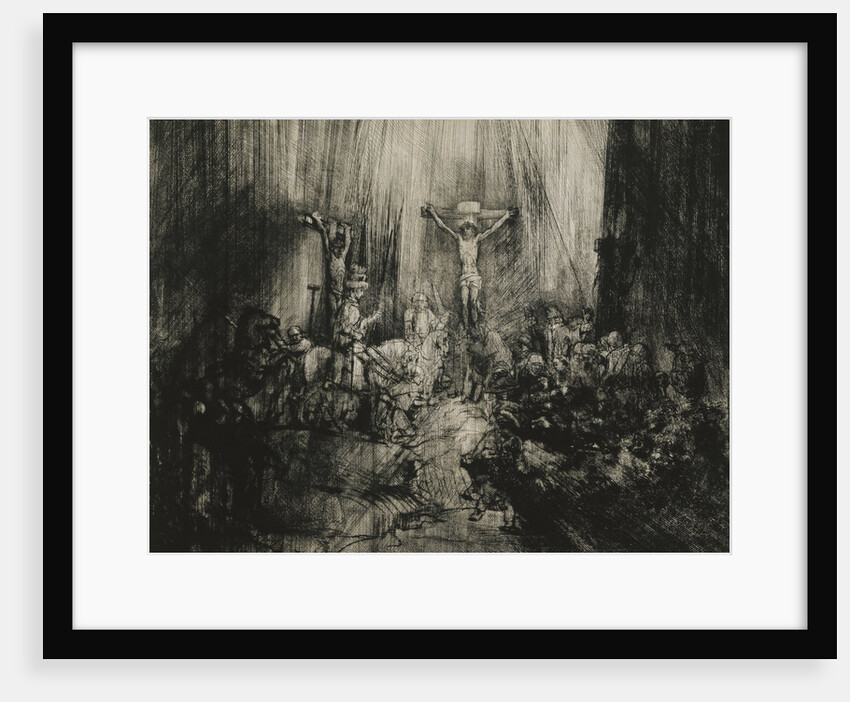 Christ Crucified Between the Two Thieves -'The Three Crosses' by Rembrandt van Rijn