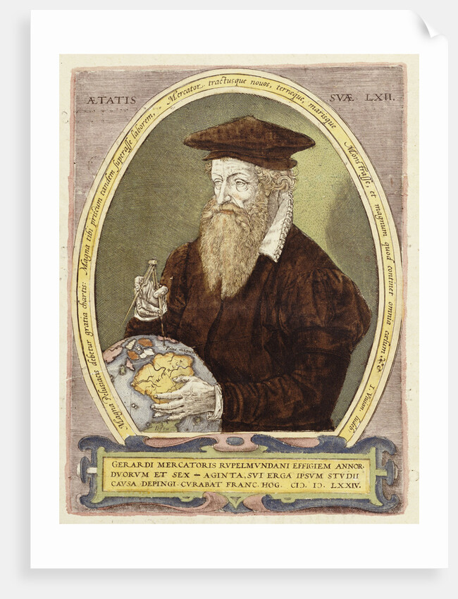Portrait of the cartographer, Gerardus Mercator by Anonymous