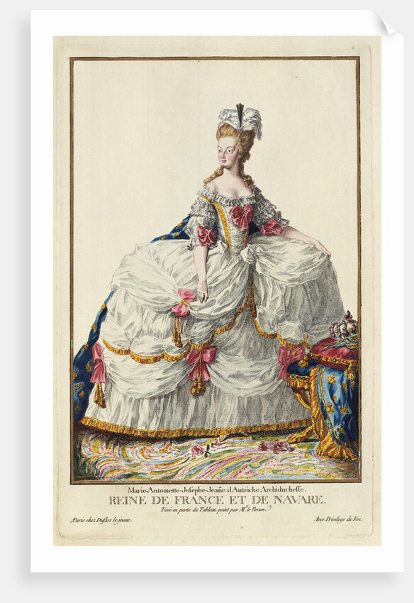 Marie Antoinette, Queen of France and Navare by Pierre Duflos
