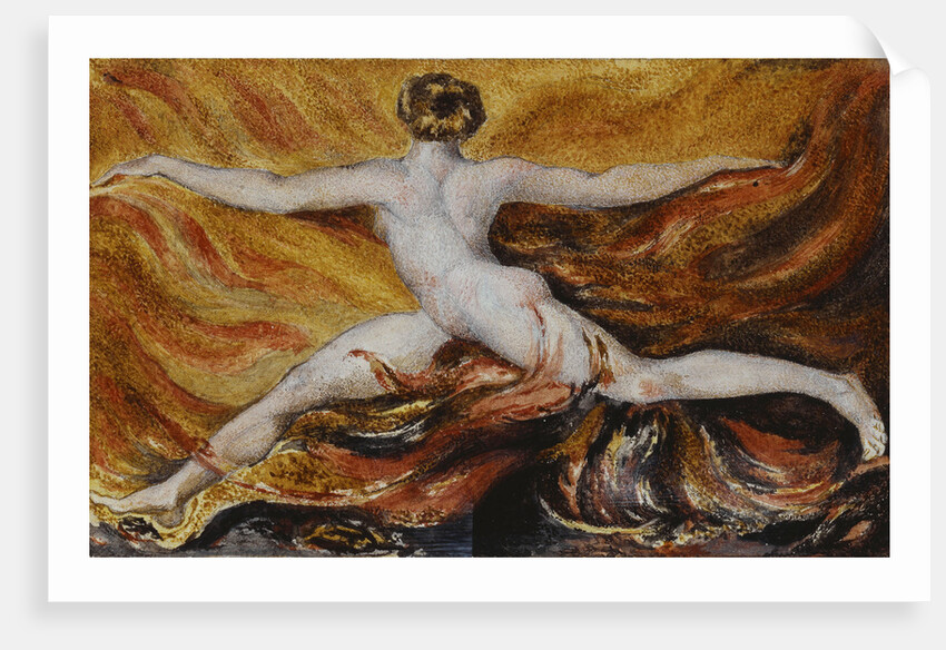 Oh! Flames of Furious Desires: Plate 3 of Urizen by William Blake