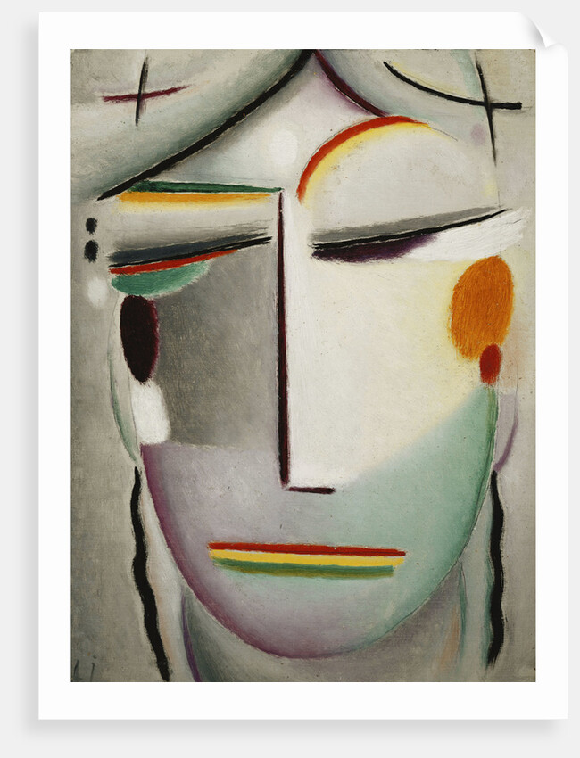 Heilandsgesicht: Remote King - Buddha II by Alexej Von Jawlensky