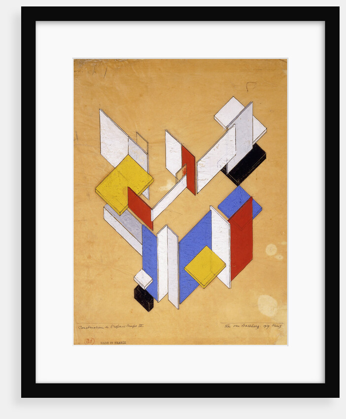 The Construction of Space - Time III by Theo van Doesburg