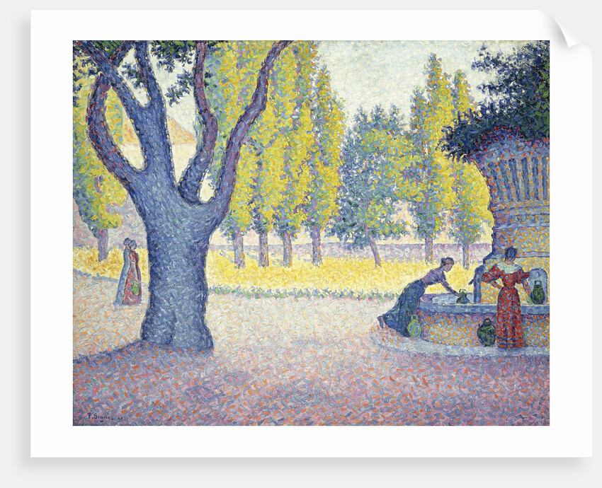The Fountain des Lices in St. Tropez by Paul Signac