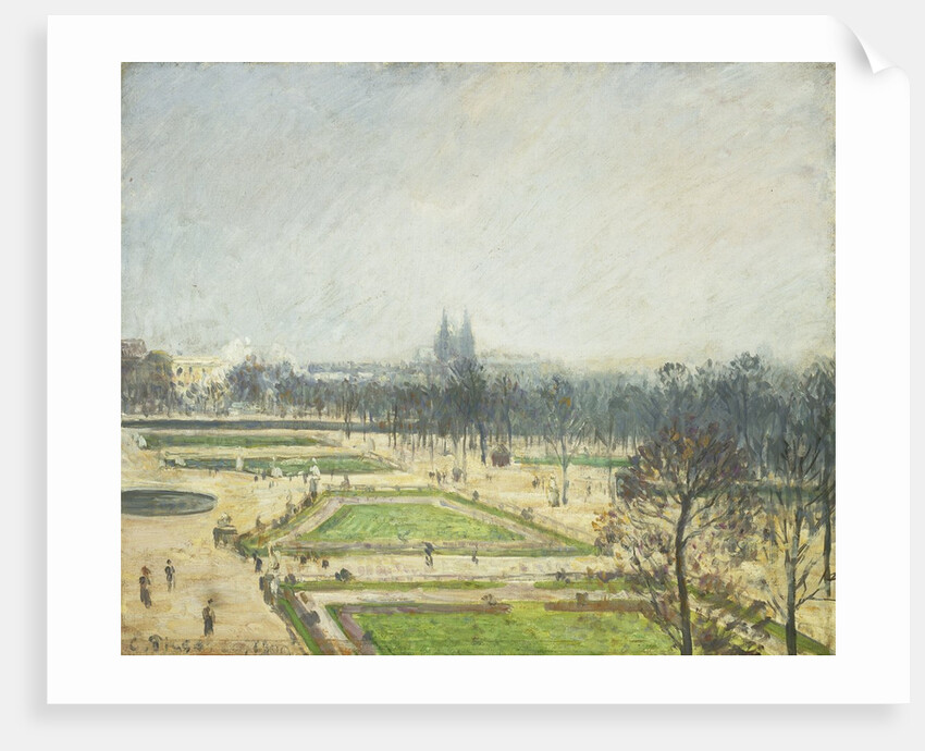 The Tuileries Ponds, Mist by Camille Pissarro