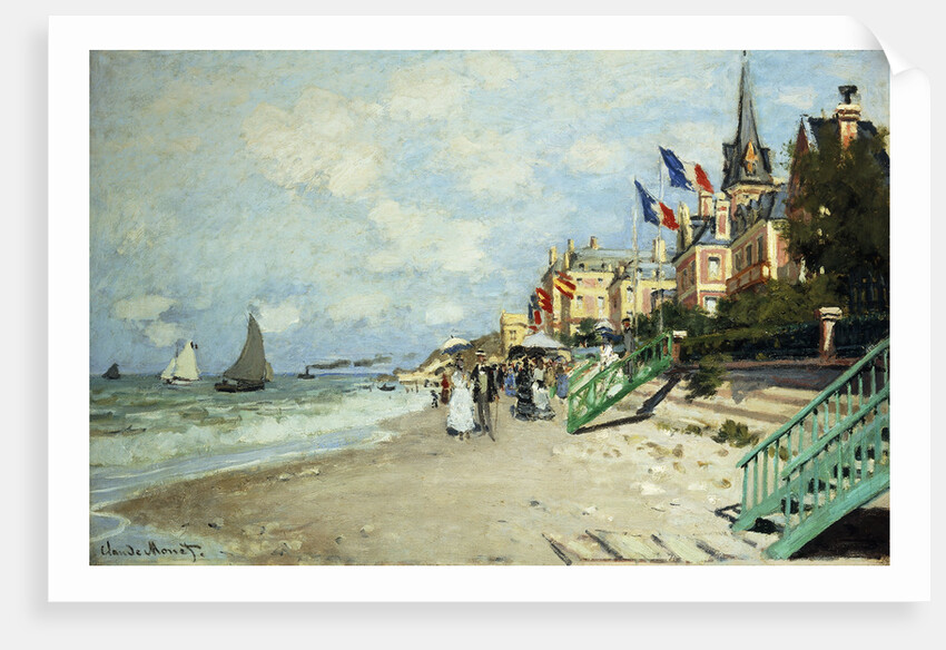 The Beach at Trouville by Claude Monet