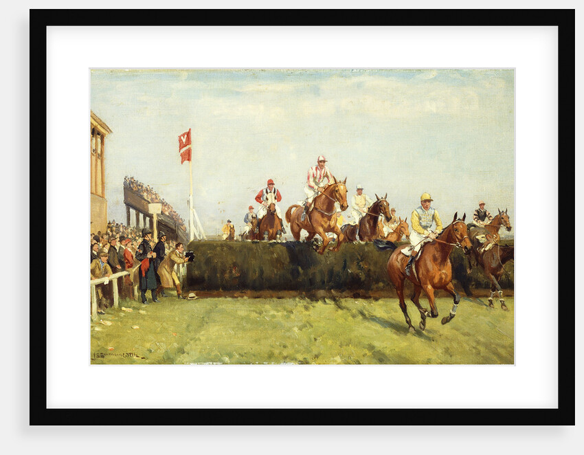 The Grand National Steeplechase: Valentine's Jump by John Sanderson Wells