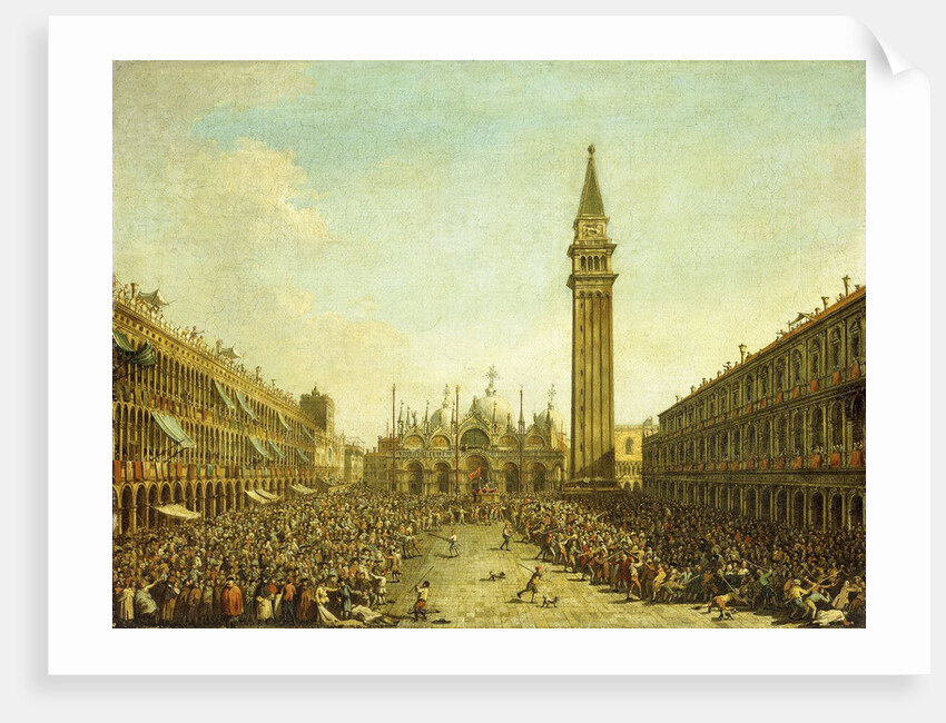 The Piazza San Marco, on the Doge's Coronation Day by Francesco Guardi