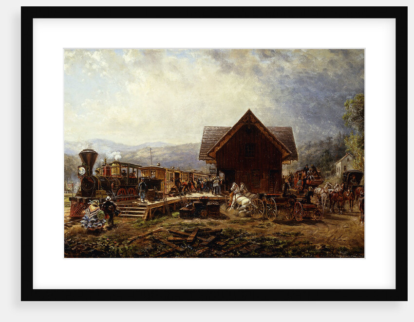 The 9.45 A.M. Accomodation, Stratford, Connecticut by Edward Lamson Henry
