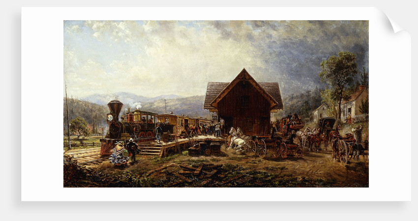 The 9.45 A.M. Accomodation, Stratford, Connecticut by Edward Lamson Henry