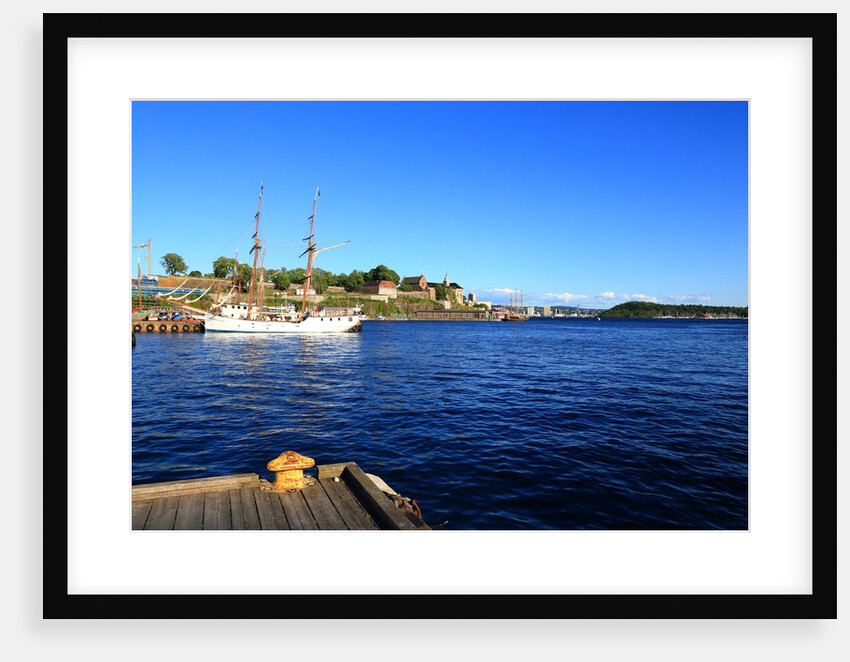 Aker Brygge district near the seaport. by Anonymous