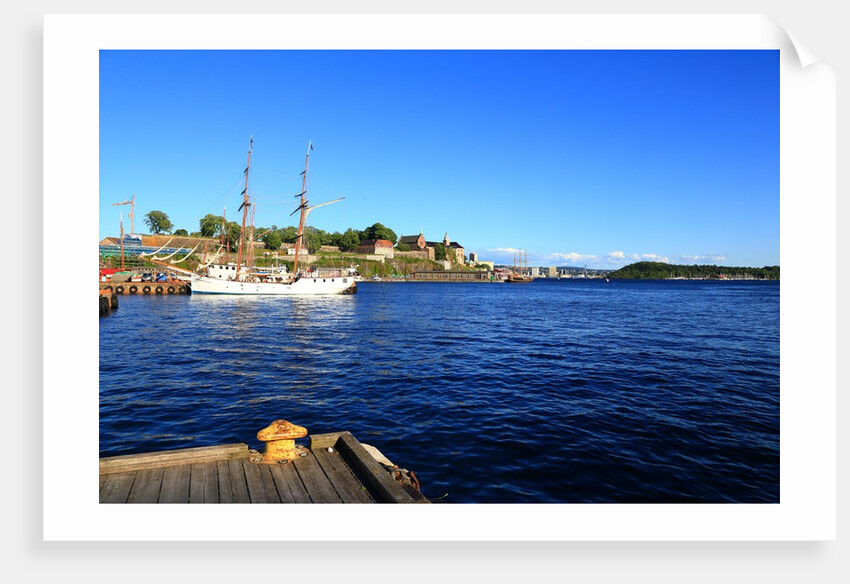 Aker Brygge district near the seaport. by Anonymous