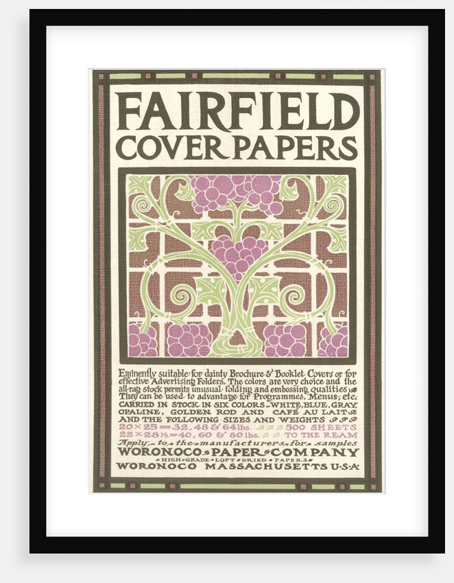 Fairfield Cover Paper, Arts & Crafts by Anonymous