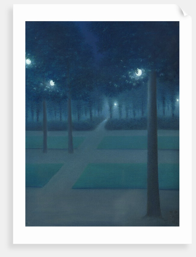 Nocturne in the Parc Royal, Brussels by William Degouve de Nuncques