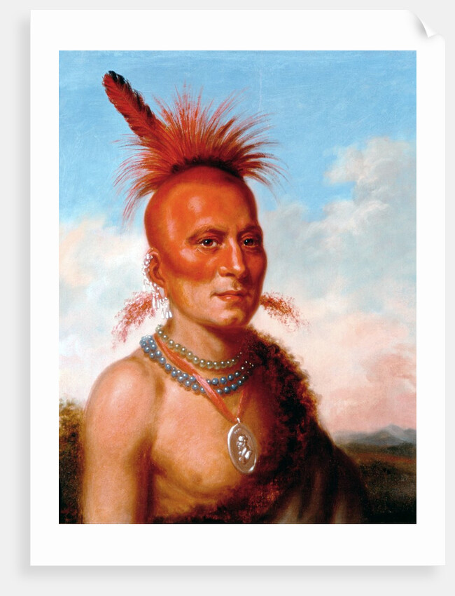 Sharitarish (Wicked Chief), Pawnee by Charles Bird King