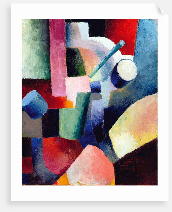 Colored Composition of Forms by August Macke