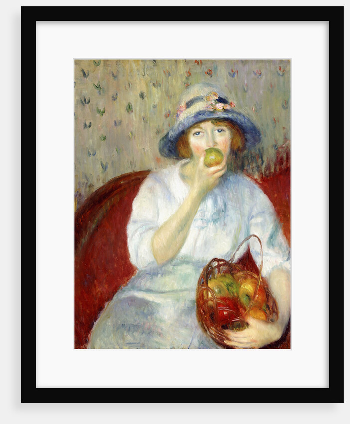Girl with Green Apple by William James Glackens