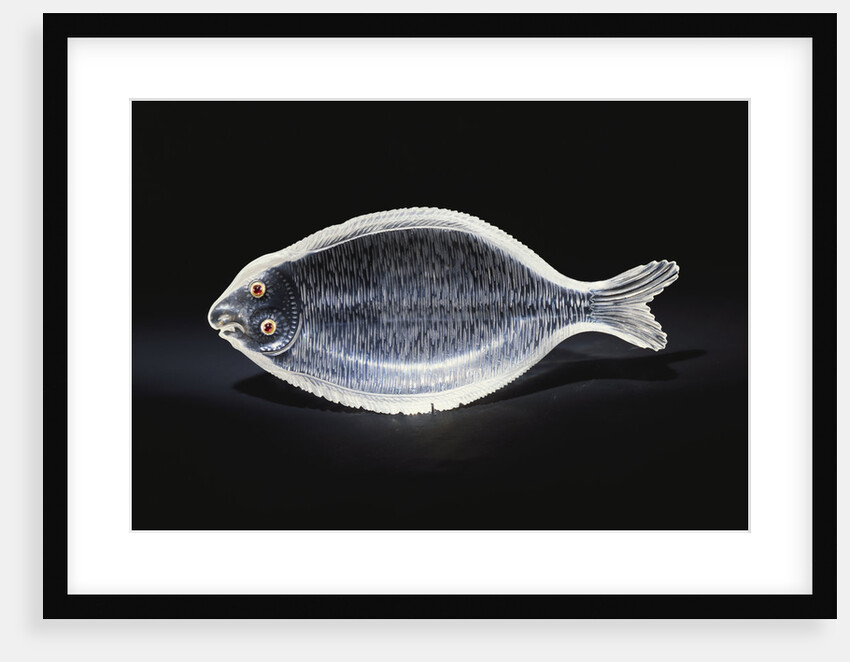 An unusual House of Faberge rock-crystal carving of a sole by Anonymous